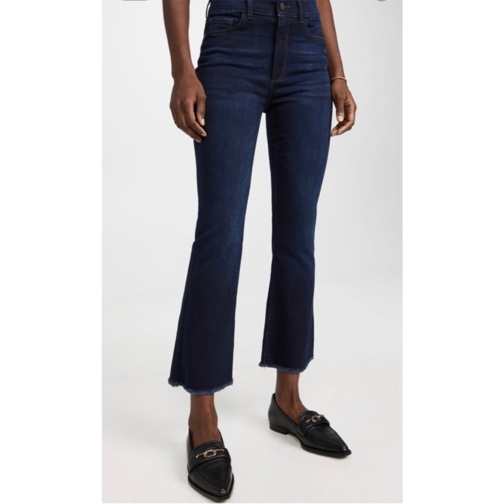 DL1961 Bridget High Rise Cropped Kick Flare Jeans